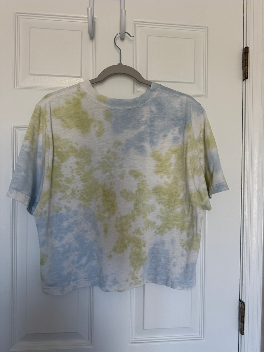 Junk Food Clothing Grateful Dead Tie-Dye Crop Tee - Blue & Green - Picture 4 of 7